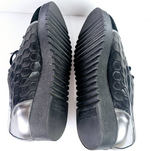 Aquatalia by Marvin K Aida Platform Weatherproof Suede Platform Sneaker, - Picture 9 of 11